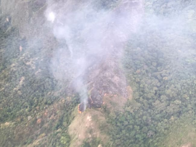 Incendio forestal afecta dos municipios del Tolima