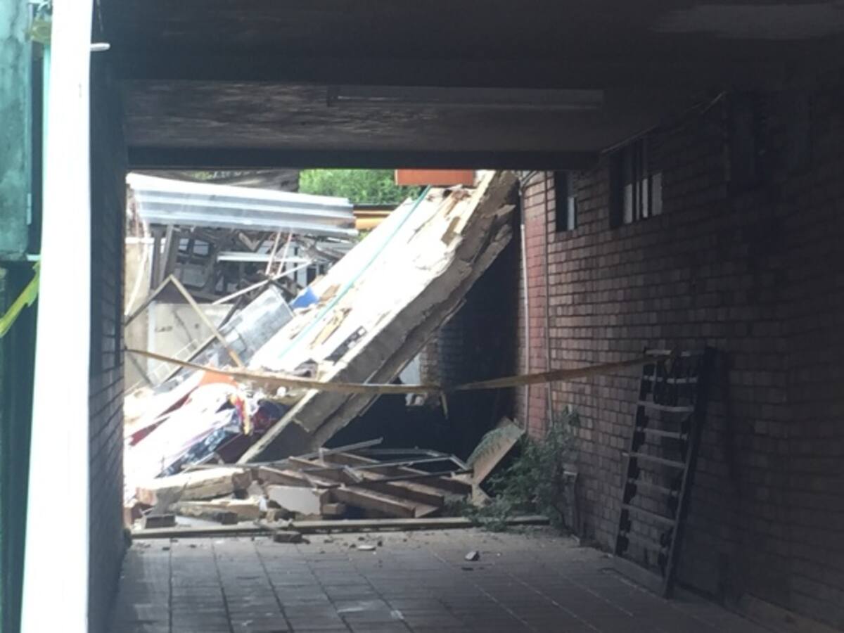 Vivienda colapsó en Bogotá al parecer por obras en predio aledaño