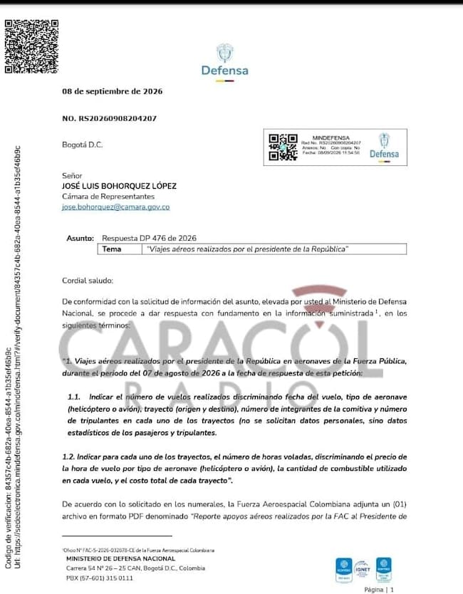 Desplazamientos aéreos de Abelardo de la Espriella en 18 días han costado más de $1.117 millones