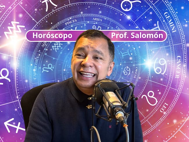 Él es el profesor Salomón, experto en la lectura del Horóscopo y el Tarot (Crédito: Profesor Salomón - Youtube) // De fondo: Imagen ilustrativa del horóscopo (crédito: Getty Images).