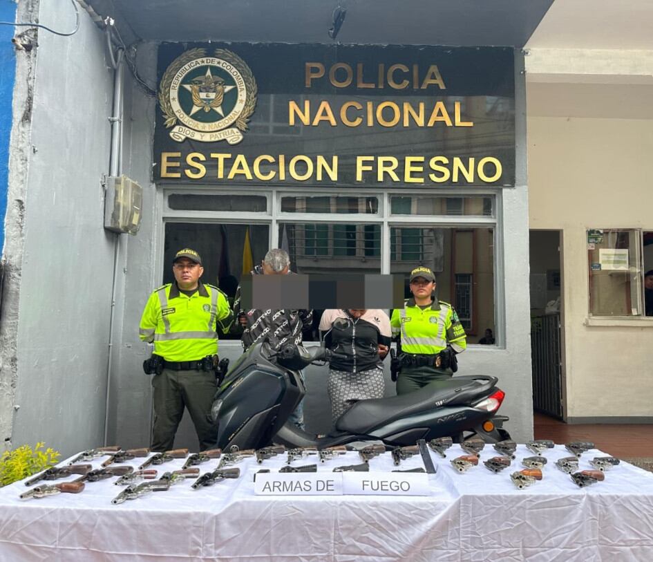 Incautación armas en Manizales / Foto: Policía Nacional