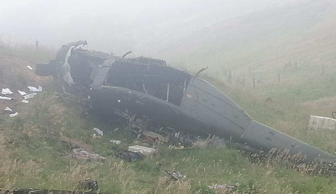 Un muerto deja accidente de helicóptero de la policía