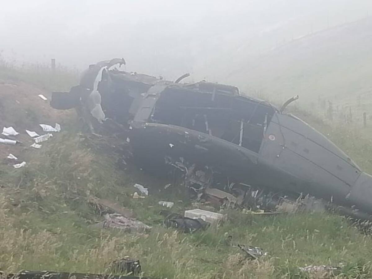 Tres muertos deja accidente de helicóptero de la Policía