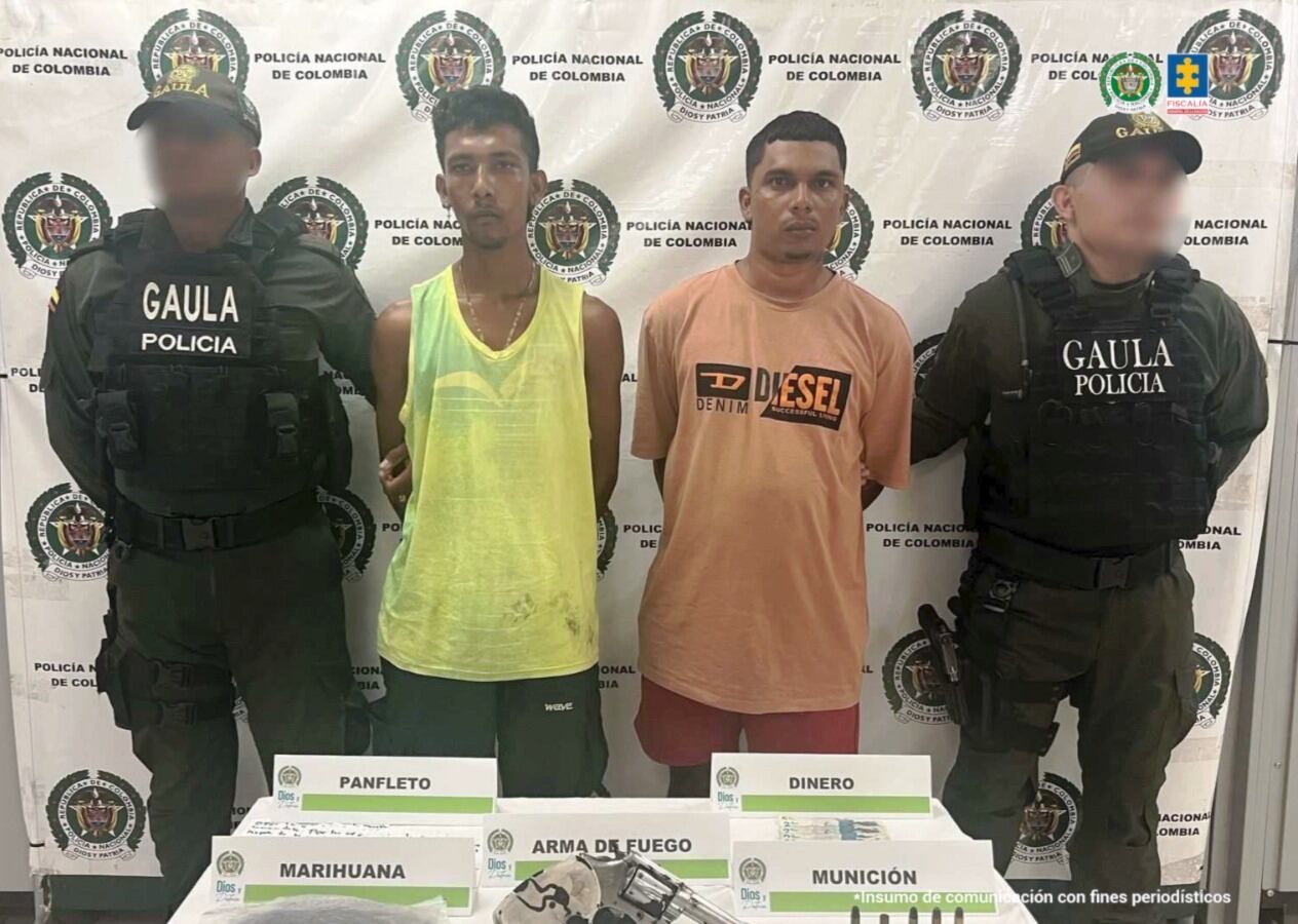 Tres hombres señalados de portar armas ilegalmente fueron privados de la libertad en Cartagena
