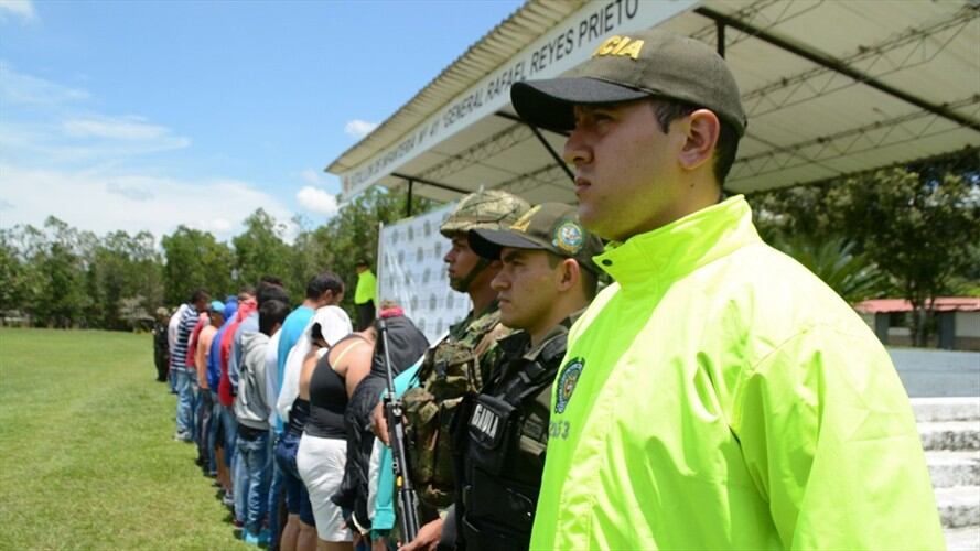 Las capturas de dieron en los municipios de Cimitarra y Landázuri. Foto: Policia de Santander.