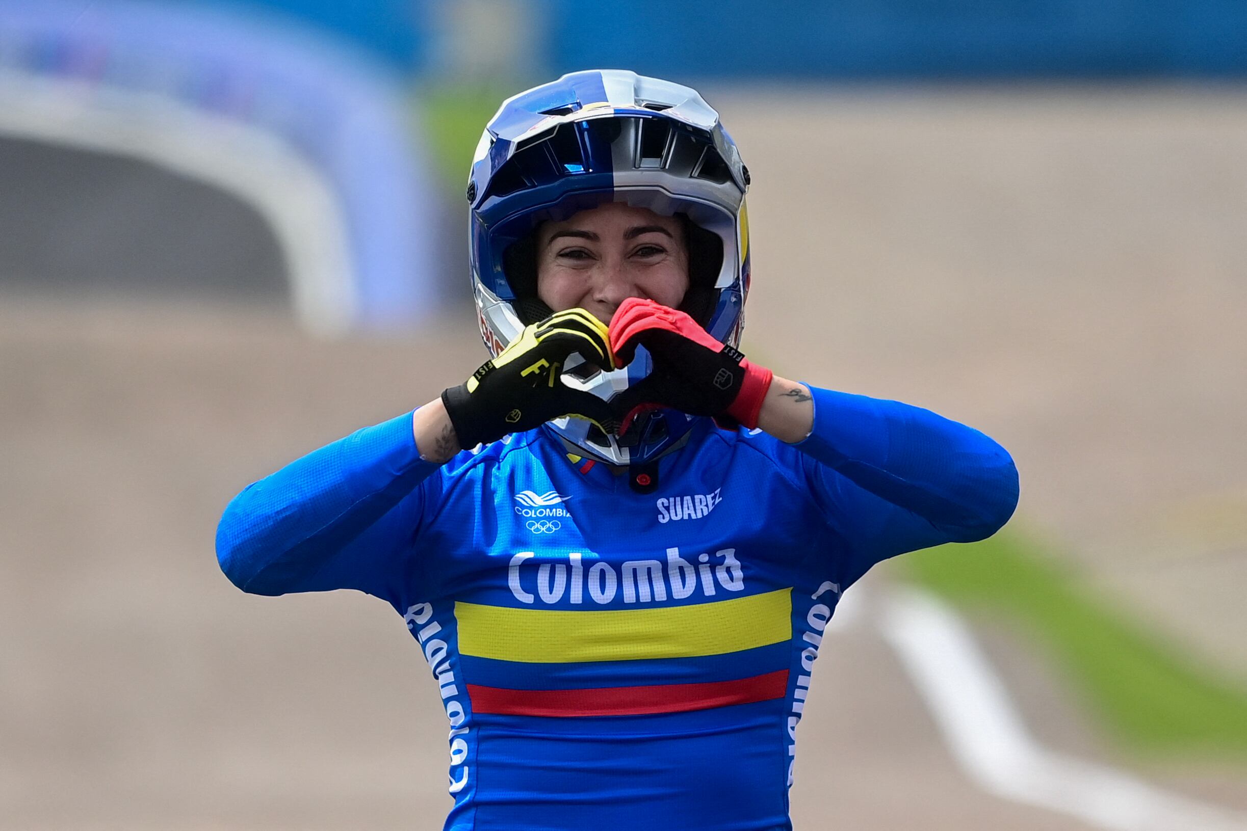 Mariana Pajón, triple medallista olímpica. (Photo by PABLO VERA/AFP via Getty Images)