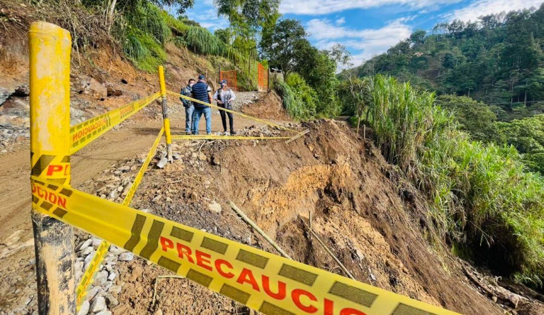 Restriciones viales en el sector de Llanitos en Villamaría