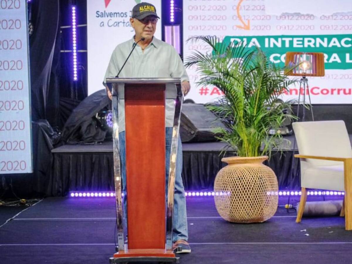 NO es una utopía ver a Cartagena libre de corrupción: Alcalde William Dau