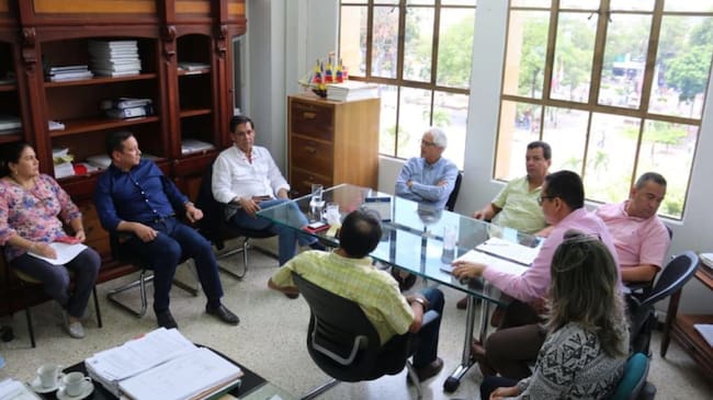 Reunión de adjudicación de los dos proyectos por valorización