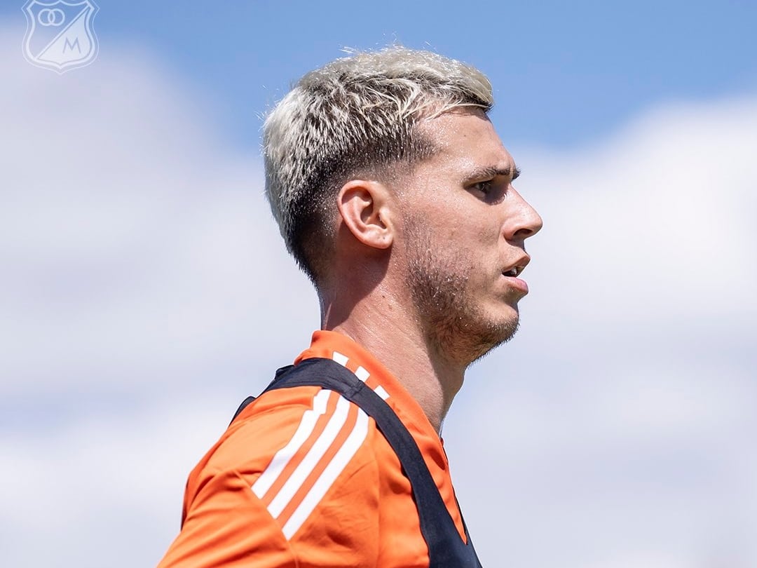 Juan Pablo Vargas, defensa costarricense de Millonarios / Twitter: @Millosfcoficial.