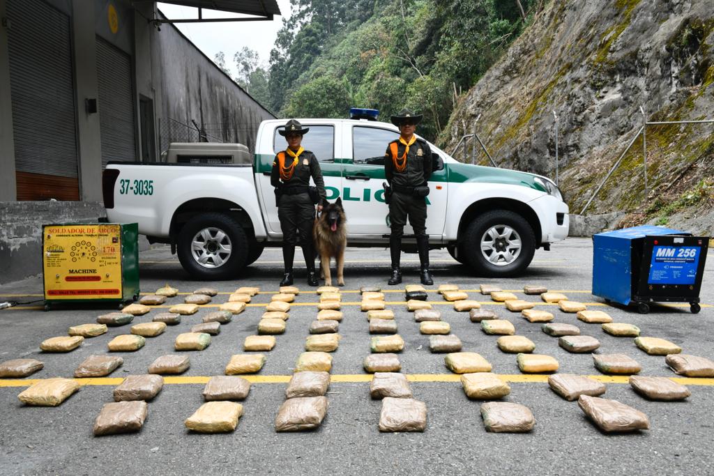 Cocaína incautada- foto Policía Metropolitana