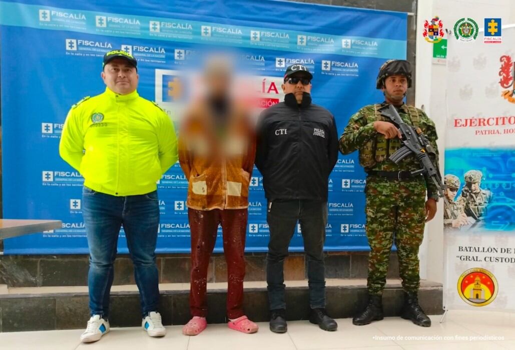 Capturado hombre señalado de abusar de su sobrina. Foto: Fiscalía.