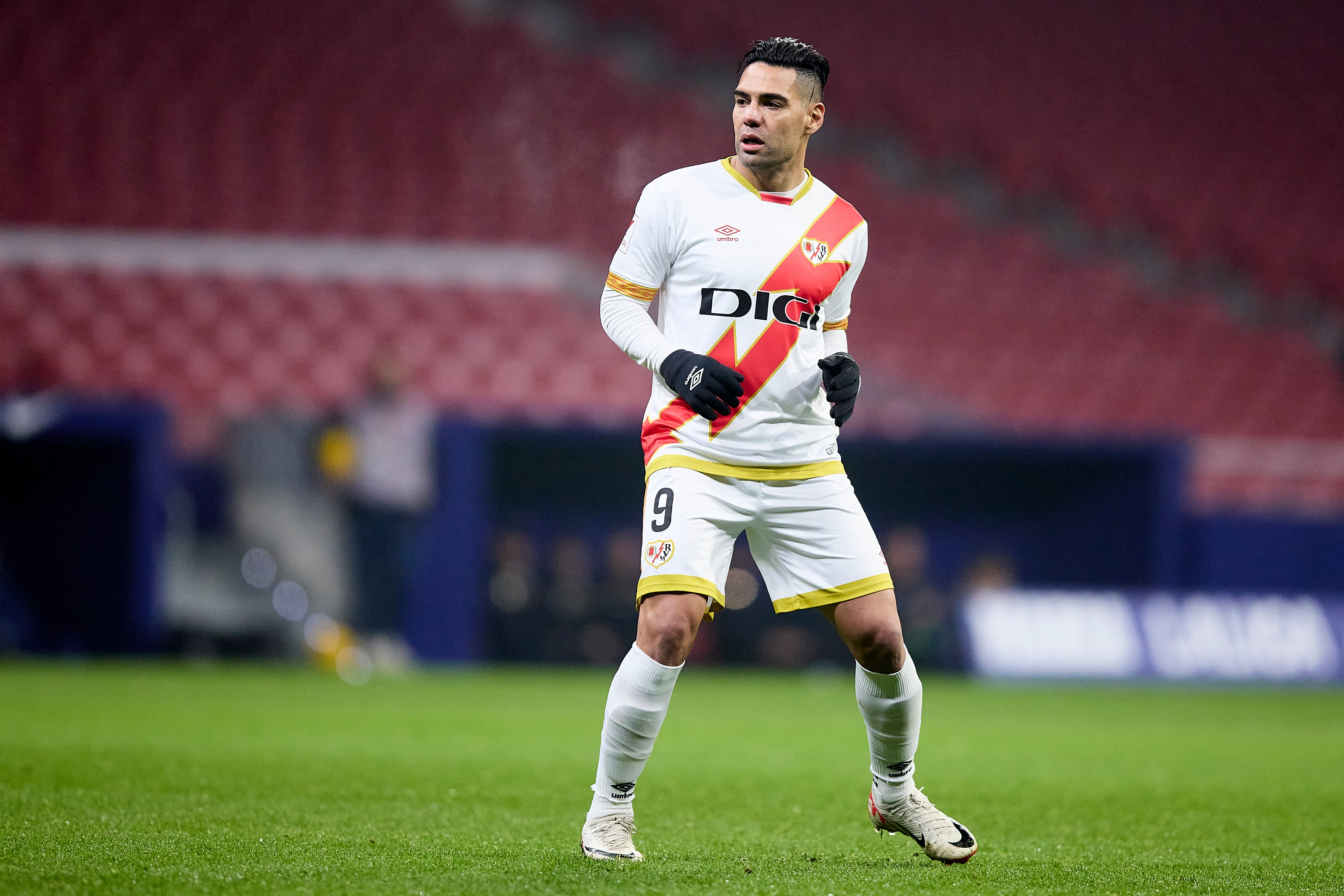 Radamel Falcaoen el partido frente al Getafe por la Liga Española. (Photo by Alvaro Medranda/Quality Sport Images/Getty Images)