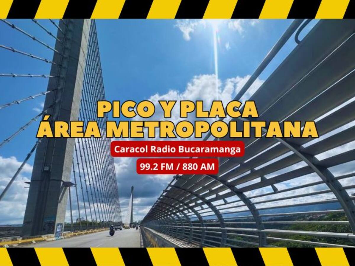 Pico y Placa en Semana Santa: Medidas de movilidad en el Área Metropolitana de Bucaramanga