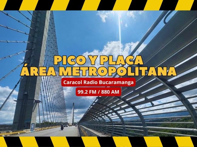 Pico y Placa en Semana Santa: Medidas de movilidad en el Área Metropolitana de Bucaramanga