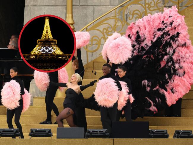 Lady Gaga // Inauguración de los Juegos Olímpicos 2024 // Kevin C. Cox (Getty Images) // Michael Reaves (Getty Images)