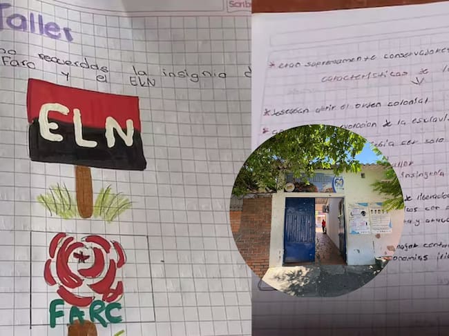 Autoridades abren investigación urgente por presunta tarea escolar alusiva a las FARC y el ELN.
