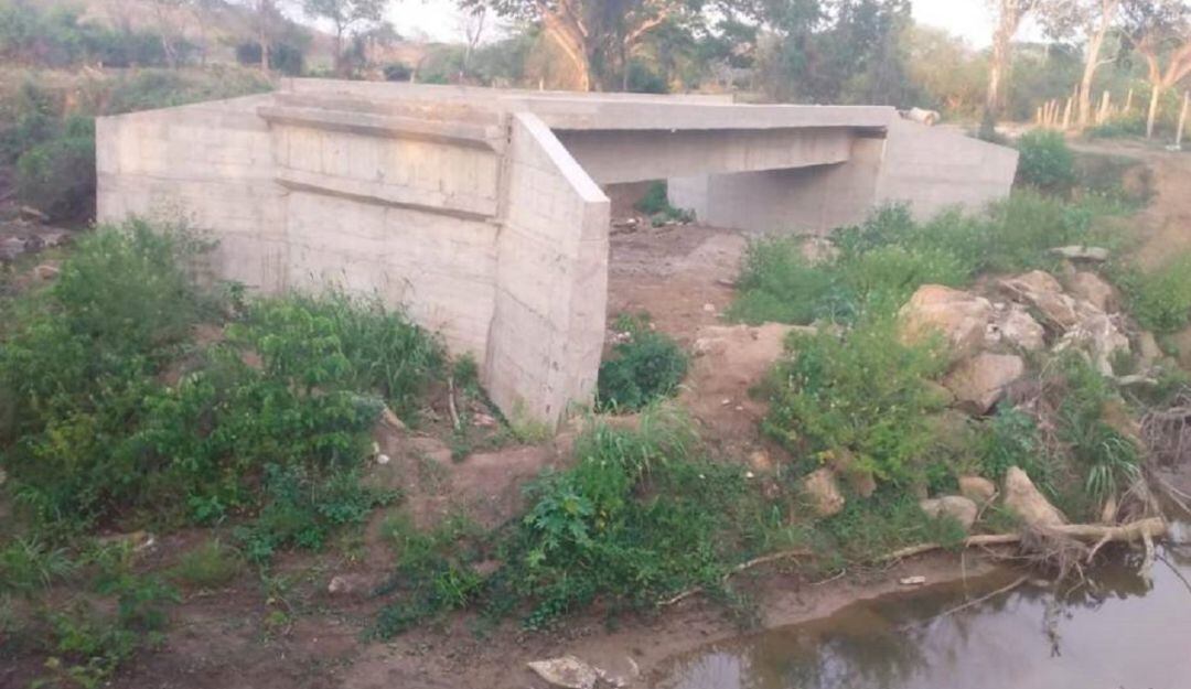 La obra se realiza sobre el arroyo El Guarapo con una inversión cercana a los 410 millones de pesos