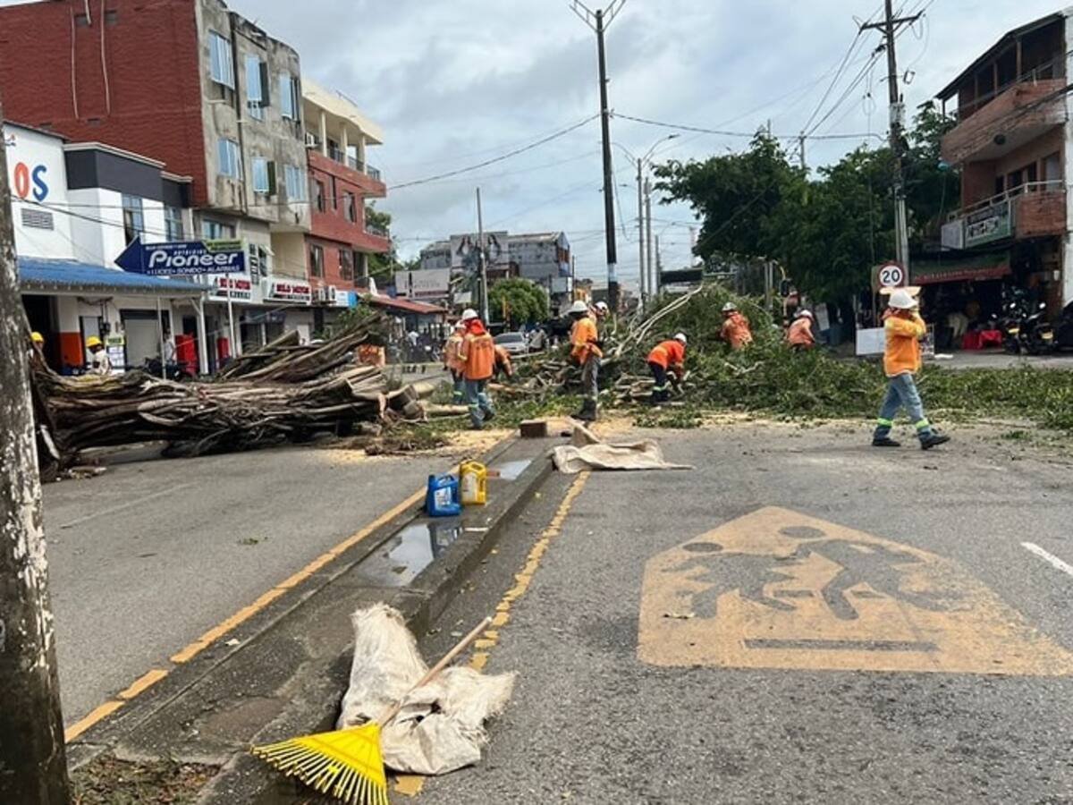 Caucasia atiende un gran número de familias afectadas por un fuerte vendaval