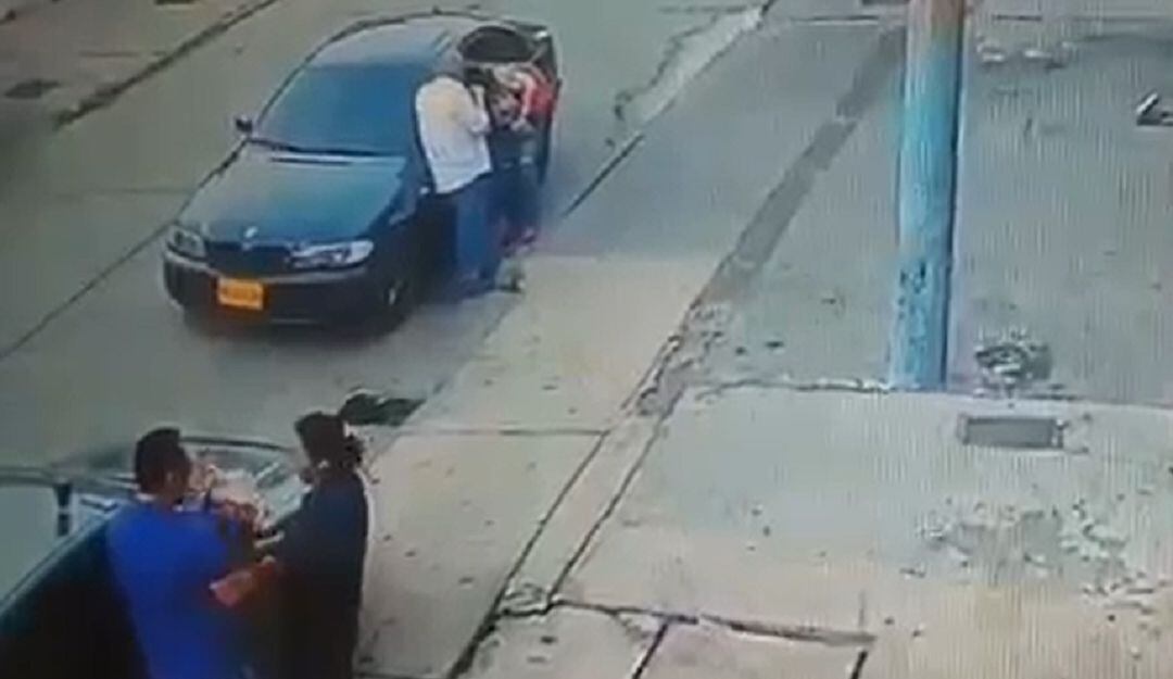 Instantes antes del ataque sicarial