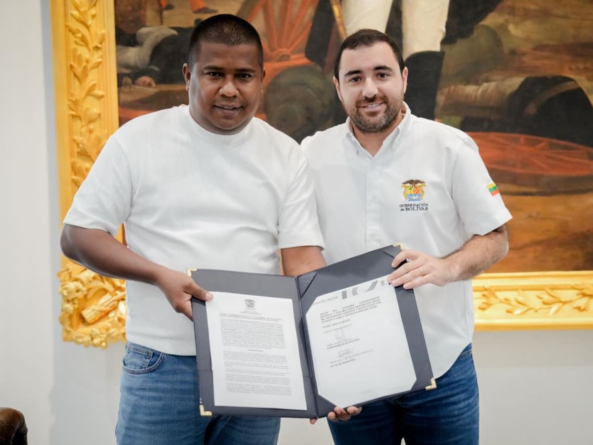 Gobernación de Bolívar y Alcaldía de Santa Catalina construirán cancha múltiple en Loma de Arena