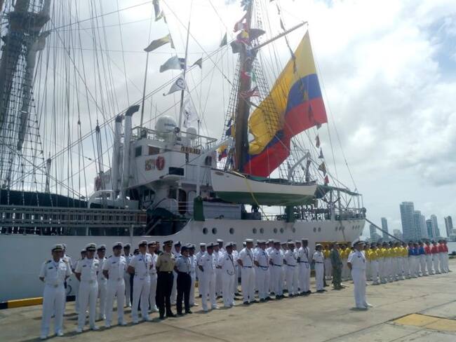 El buque escuela ARC “Gloria” llegó nuevamente a Cartagena