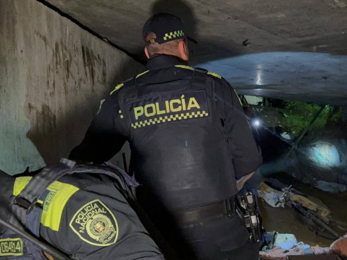 En Pereira, desmantelan cambuches que estaban ocultos bajo los puentes de la Avenida Paralela