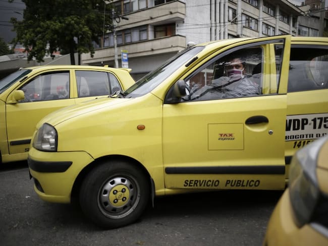 Imagen de referencia de taxis en Bogotá. Foto: Colprensa.