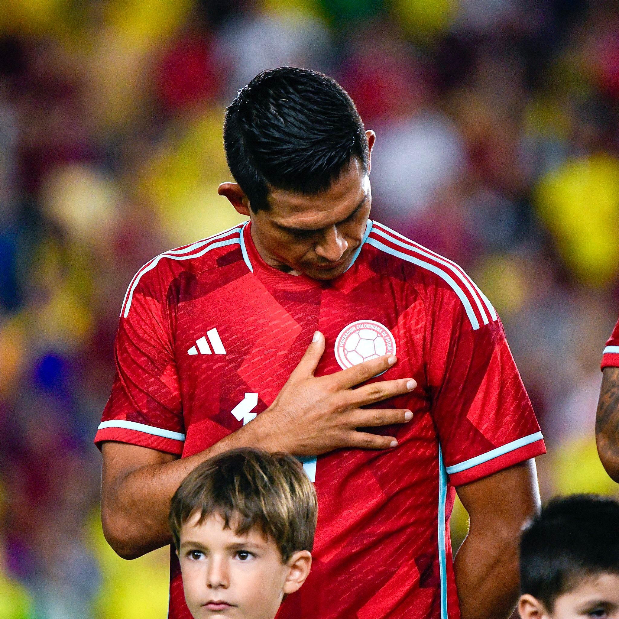 David Mackalister Silva en su debut con la Selección Colombia / Twitter: @FCFSeleccionCol.