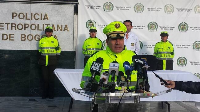 General Ramiro Castrillón Lara, Director de Transito y transporte de la Policía. Foto: Colprensa