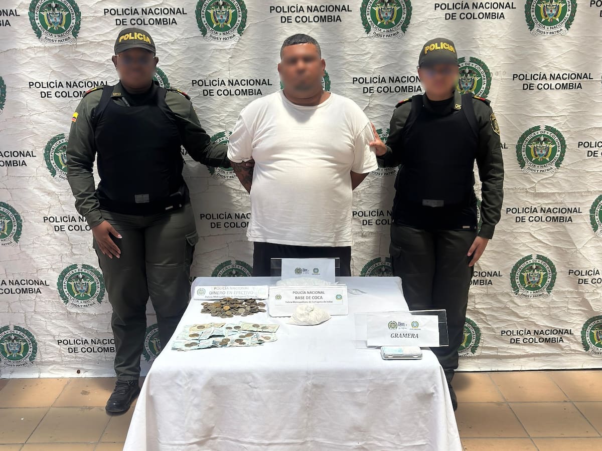 Cayó alias ‘El Gordo’ por tráfico de drogas en Cartagena: distribuía más de 2 mil dosis mensuales