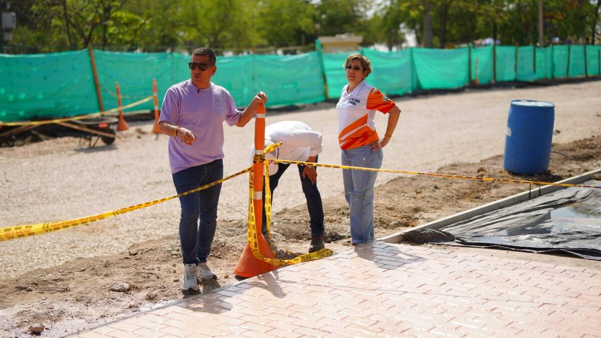 Distrito inspeccionó obras de recuperación vial alrededor del Parque de La Marina
