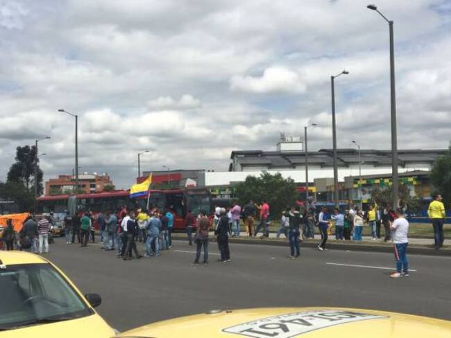Cinco taxistas judicializados 110 sancionados en paro en Bogotá