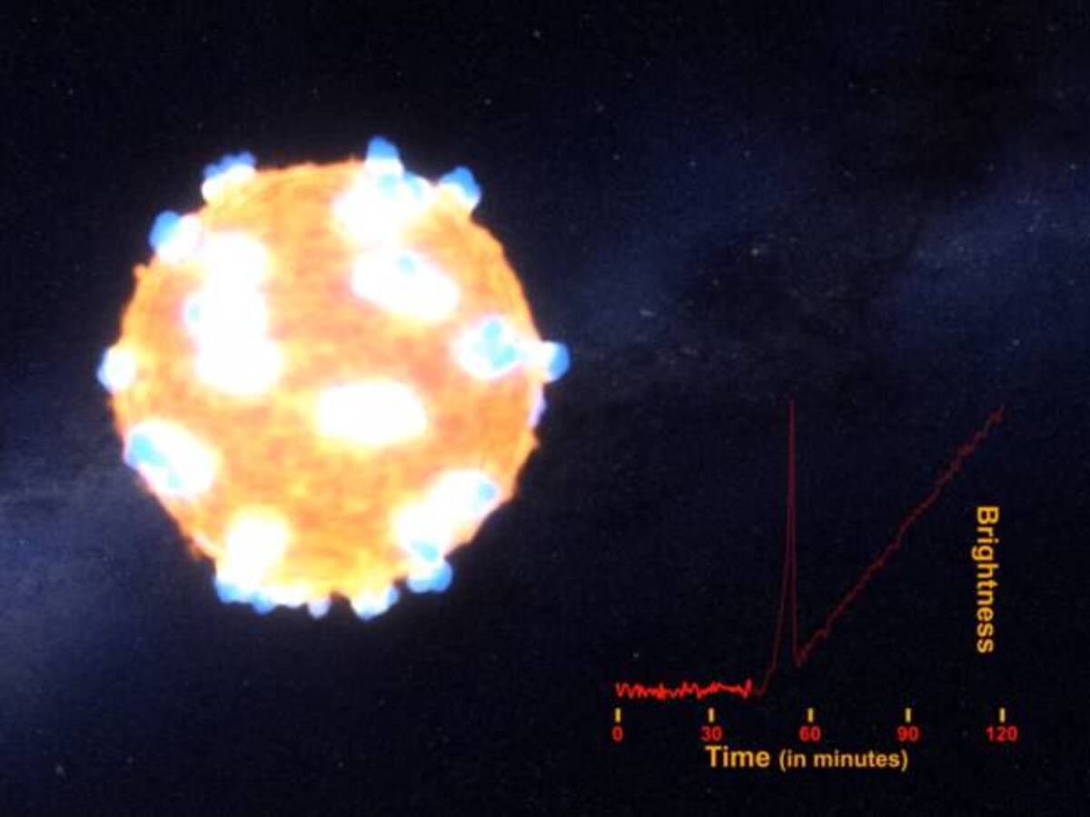 La NASA registra la muerte de una estrella 500 veces más grande que el sol