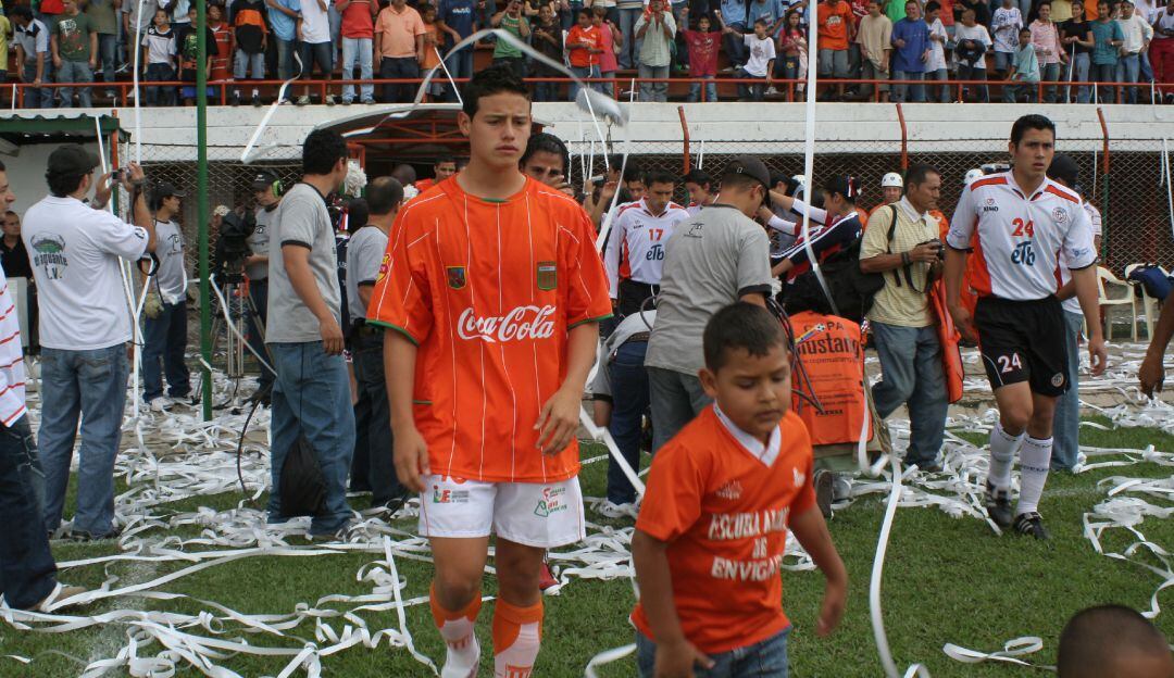 James Rodríguez con el Envigado 