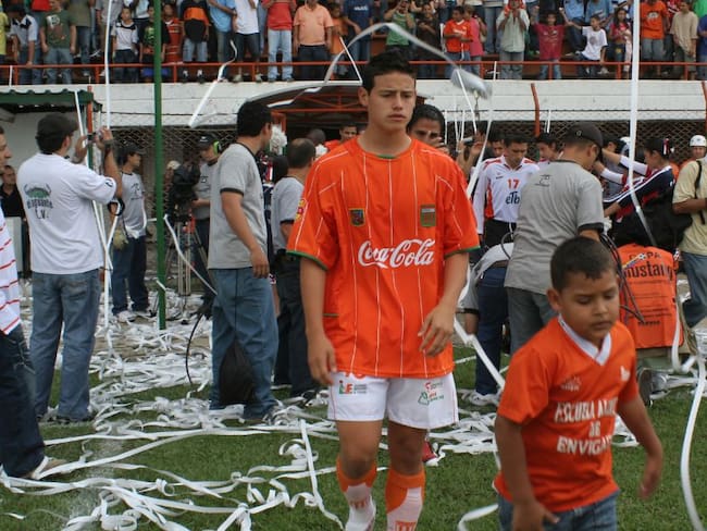 James Rodríguez con el Envigado 