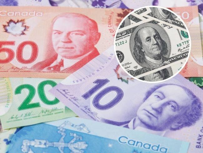 Dólar canadiense vs dólar estadounidense Foto: Getty Images