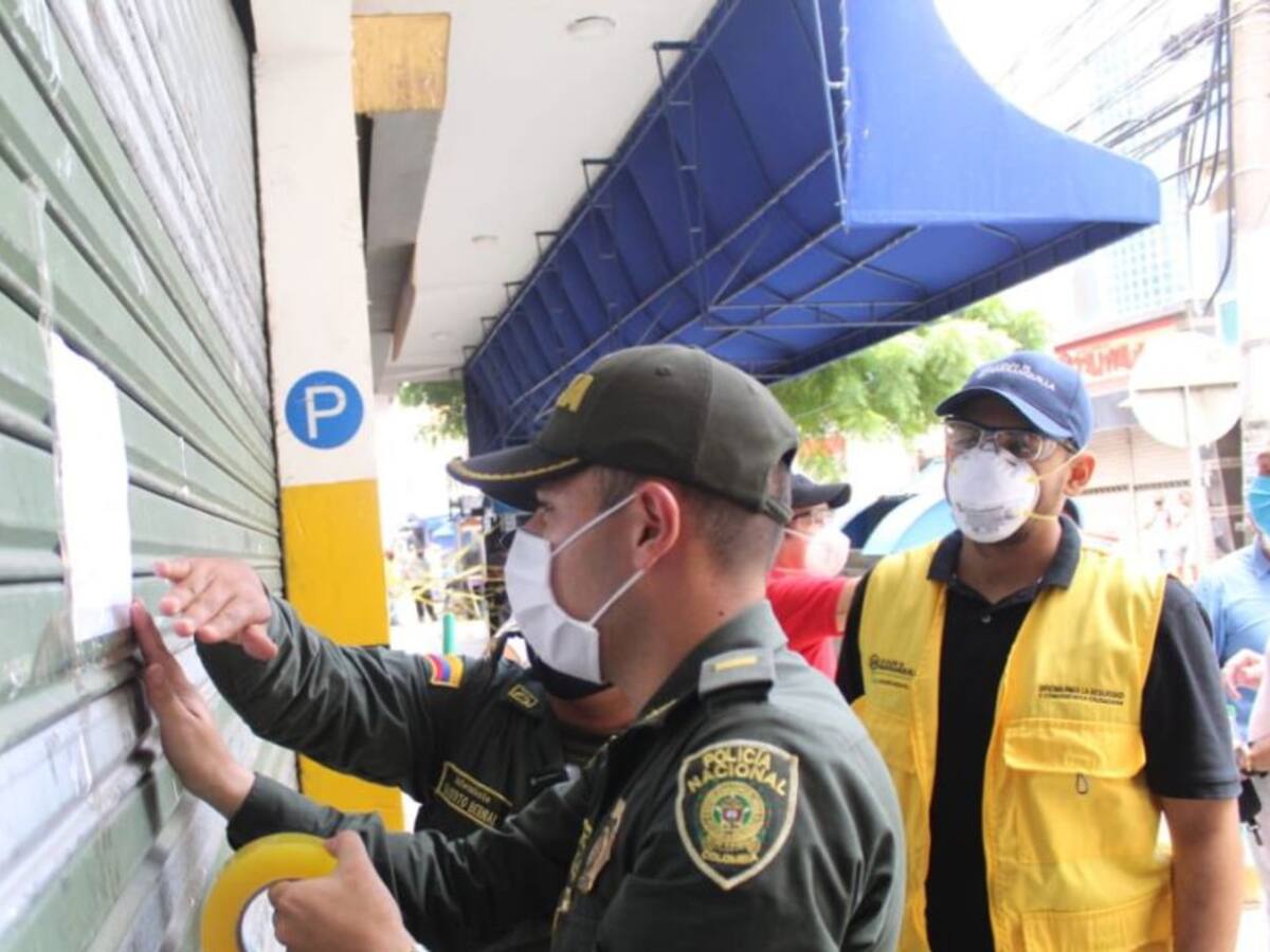 Cierran el Centro Comercial Colombia en Barranquilla por incumplir medidas
