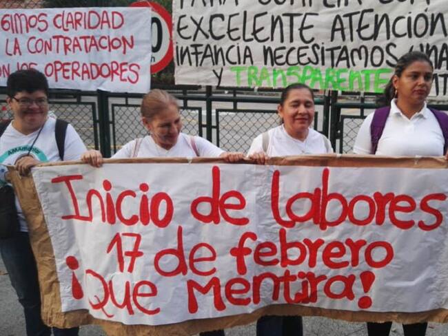 Contratistas del Icbf protestan en sede regional