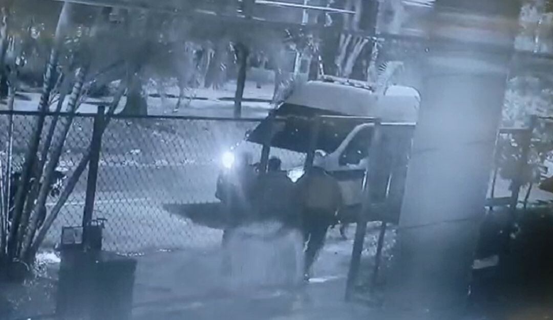 Pantallazo de video de la estación del Guabal