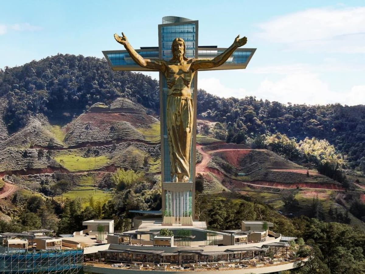 Construcción de “El Cristo del Embalse” en El Peñol generó polémica en redes sociales