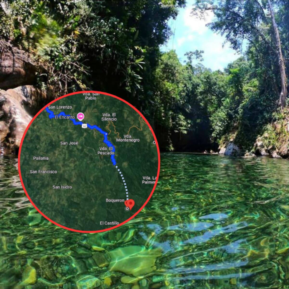 Río de aguas cristalinas a 3 horas de Medellín: Ruta para llegar en carro y recomendaciones