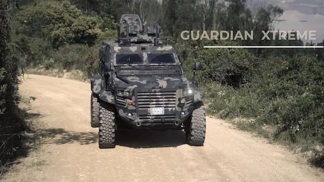 Con vehículos blindados se busca fortalecer la labor del Ejército Nacional en el Magdalena. Foto: Gobernación del Magdalena.