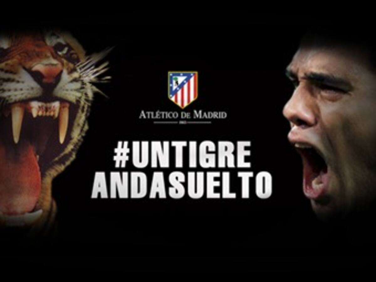 Falcao García marcó tripleta con el Atlético ante Racing de Santander