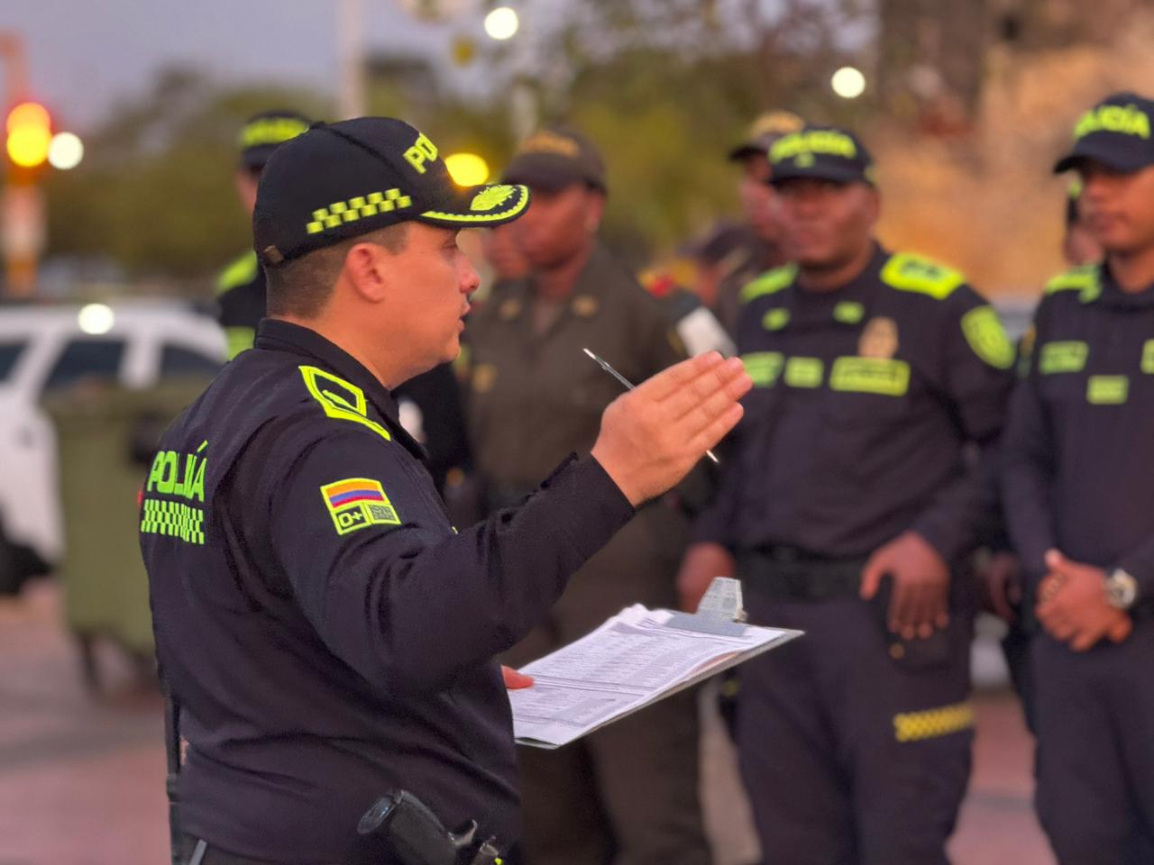 Las autoridades recorrerán los diferentes puntos de votación. // Policía Metropolitana de Cartagena
