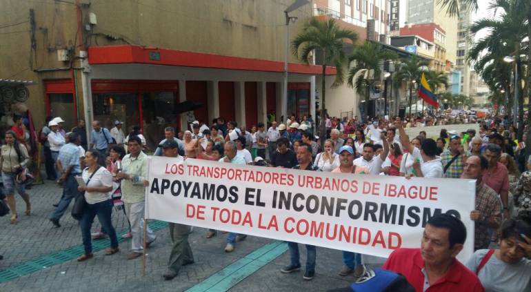 Ibagué y Espinal protestas por aumento en el predial