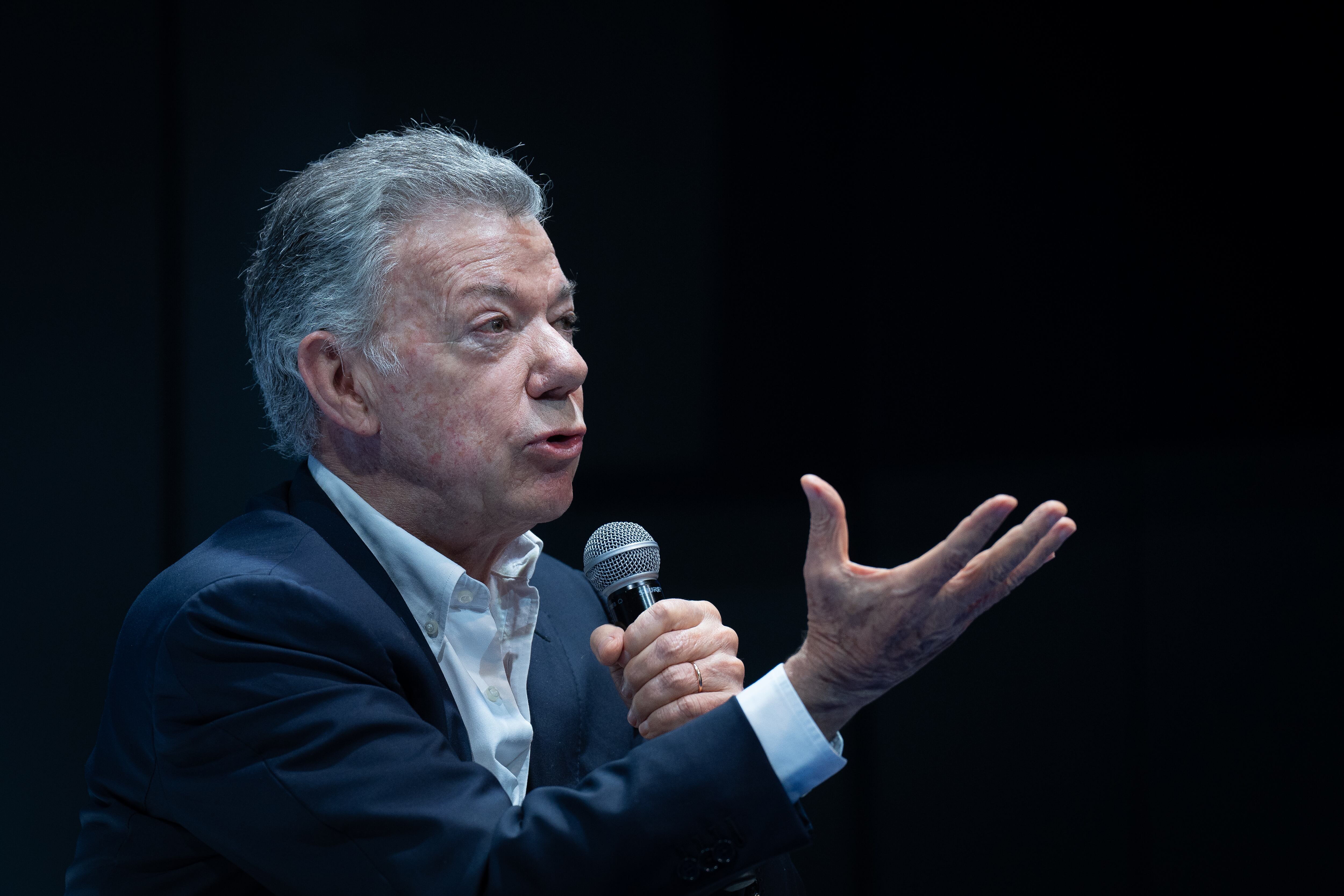 El expresidente colombiano y Nobel de Paz, Juan Manuel Santos. 
(foto: David Zorrakino/Europa Press via Getty Images)