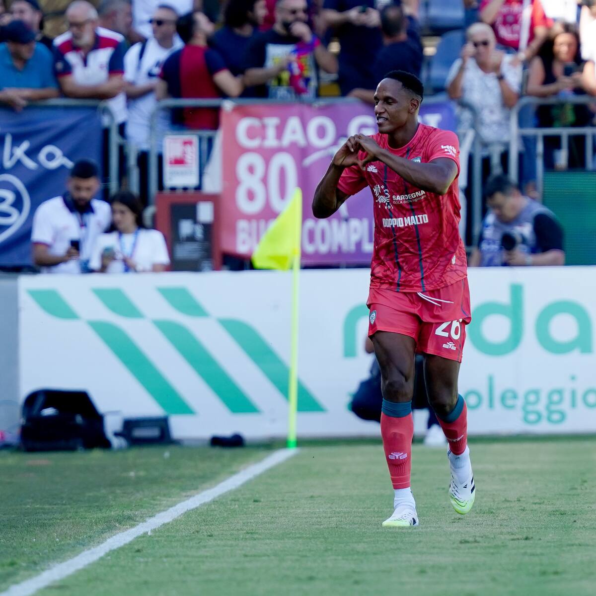 Video: Yerry Mina sigue en racha goleadora y marca en triunfo del Cagliari ante el Parma