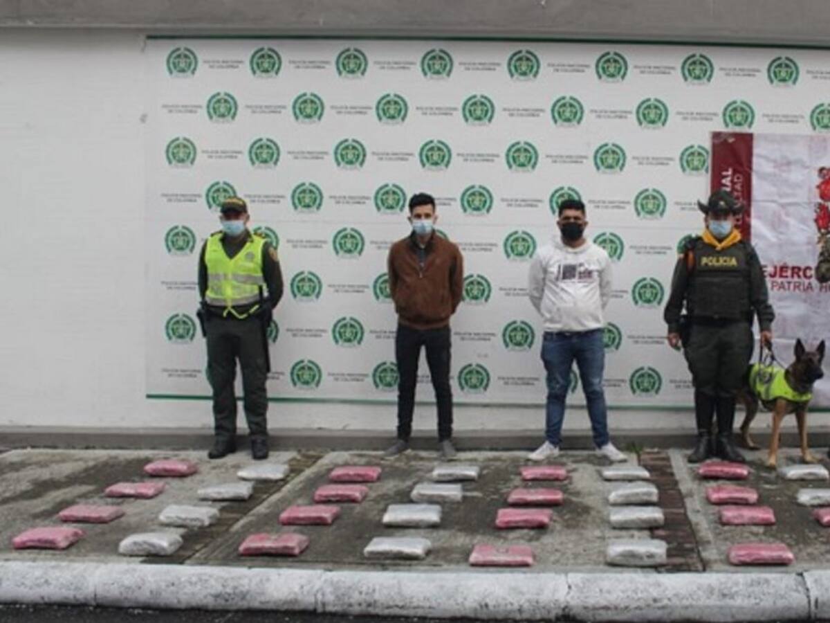 Cargamento de droga incautado en la vía al Alto de la Línea en el Tolima