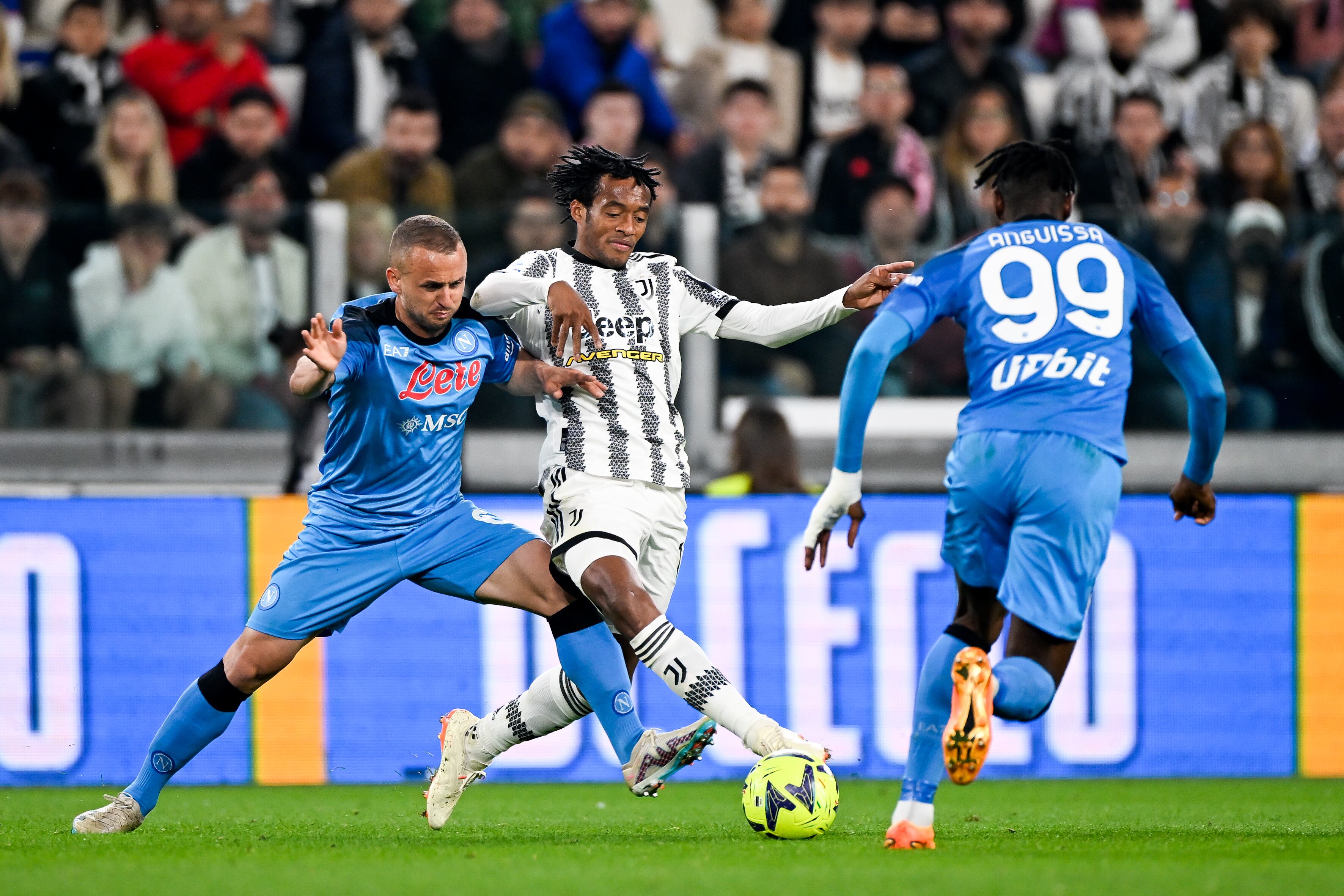 Juan Guillermo Cuadrado estuvo presente en la derrota de la Juventus. (Photo by Daniele Badolato - Juventus FC/Juventus FC via Getty Images)